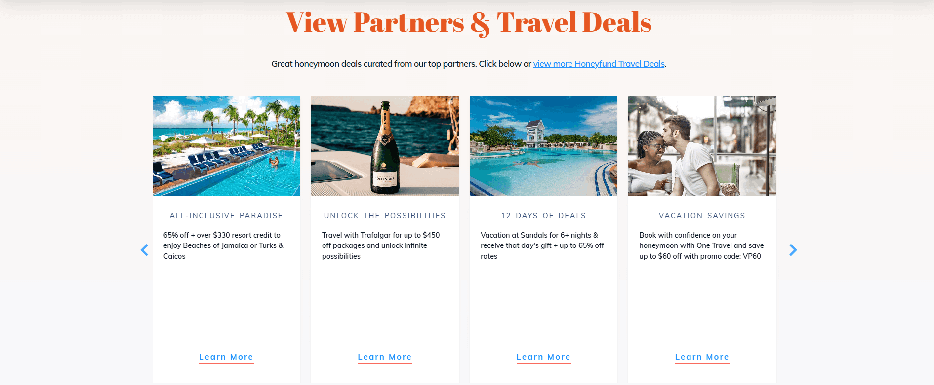 honeyfund honeymoon deals
